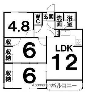 サンブライトハイツⅡ【2階】の間取り